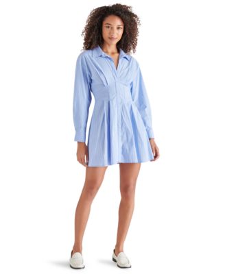 Steve Madden - Women's Aria Striped Corset Mini Dress