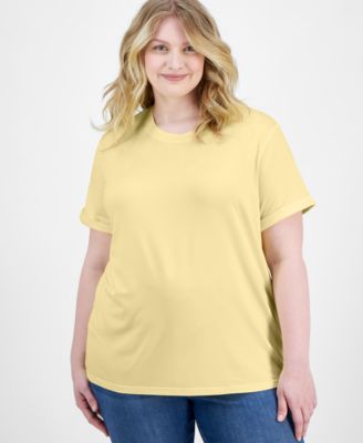 Rebellious One - Juniors' Cuffed-Sleeve Crewneck Tee