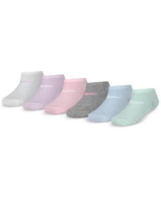 Nike - Big Girls Metallic Swoosh Low Socks, Pack of 6