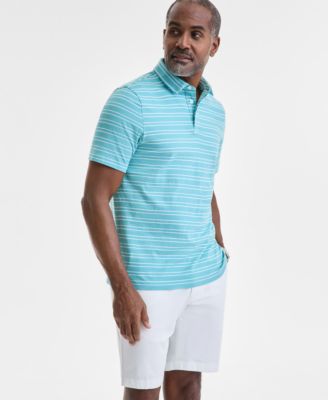 Club Room - Men's Carter Regular-Fit Stripe Pima Cotton Polo Shirt