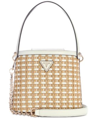 GUESS - Atalia Mini Raffia Crossbody Bucket Bag