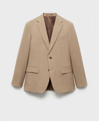 MANGO - Men's EU Slim-Fit Woolen Blazer