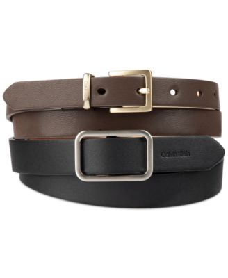 Calvin Klein - 2-Pc. Skinny Belt Set