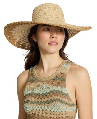 Steve Madden - H-Janey Crochet Edge Floppy Hat