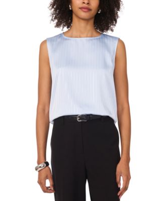 Vince Camuto - Women's Sleeveless Crewneck Blouse