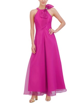 Eliza J - Women's Bow-Neck Sleeveless Wide-Leg Jumpsuit