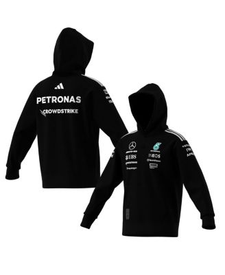 adidas - Men's Black Mercedes-AMG Petronas F1 Team Team Wear Pullover Hoodie