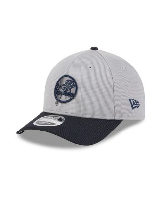 New Era - Men's Gray/Navy New York Yankees 2025 Batting Practice 9FORTY M-Crown Adjustable Hat