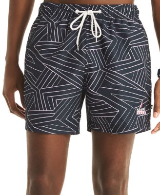 Nautica - Men's Dashing Lines Swim Trunks