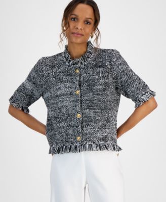 I.N.C. International Concepts - Petite Short-Sleeve Cardigan