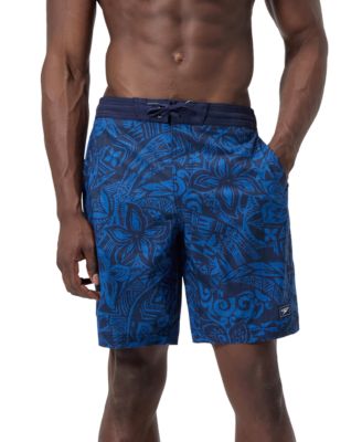 Speedo - Men's Bondi Basin Abstract Print Drawstring 9" Boardshorts