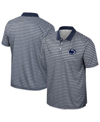 Colosseum - Men's Navy Penn State Nittany Lions Striped Polo