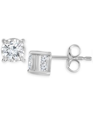Macy's - Diamond Stud Earrings (3/4 ct. t.w.) in 14k White or Yellow Gold