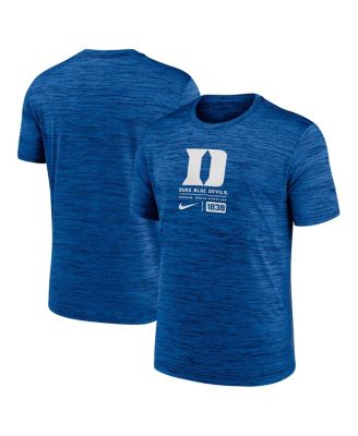 Nike - Men's Royal Duke Blue Devils Campus Center Block Velocity Performance T-Shirt