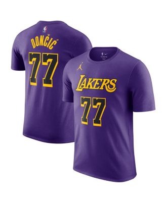 Jordan - Men's Luka Doncic Purple Los Angeles Lakers Statement Edition Name Number T-Shirt