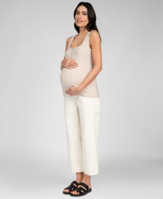 Seraphine - Women's Maternity Square Neck Button Front Vest
