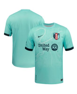 Nike - Men's Teal Kansas City Current 2025 The Teal Town Kit Stadium Replica Jersey