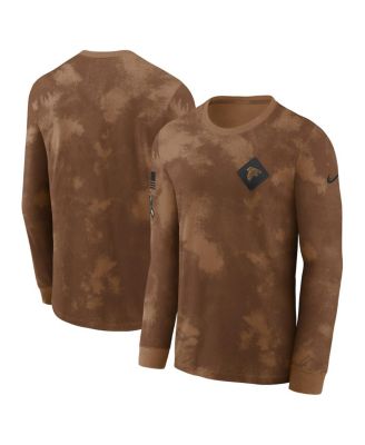 Nike - Men's Brown Atlanta Falcons Salute To Service Long Sleeve T-Shirt