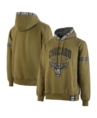 Two Hype - Men's Nba x Olive Chicago Bulls Culture Hoops Collection Premium Pullover Hoodie