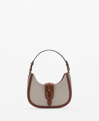 MANGO - Women's Contrasting Cotton Canvas Bag