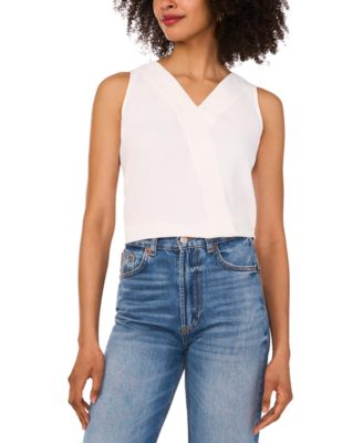Vince Camuto - Women's V-Neck Crossover Tank Top