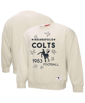 Mitchell & Ness - Women's Cream Indianapolis Colts Shooting Stars Pullover Sweatshirt