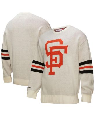 Mitchell & Ness - Men's Cream San Francisco Giants Retro Pullover Sweater