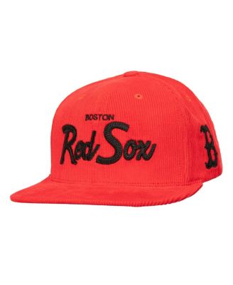 Mitchell & Ness - Men's Red Boston Red Sox Corduroy Snapback Hat