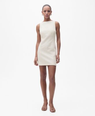MANGO - Women's Short Tweed Dress