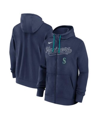 Nike - Men's Navy Seattle Mariners Knockout Script Full-Zip Hoodie