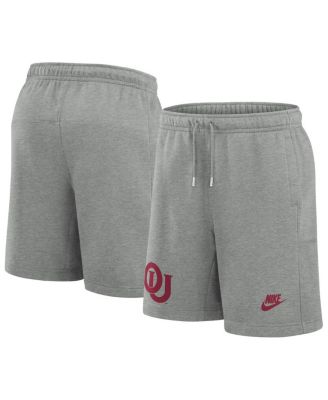 Nike - Men's Heather Gray Oklahoma Sooners Legacy Fleece Essential Shorts