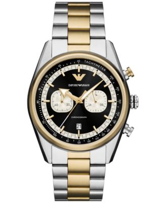 Emporio Armani - Men's Chronograph Two-Tone Stainless Steel Bracelet Watch 42mm