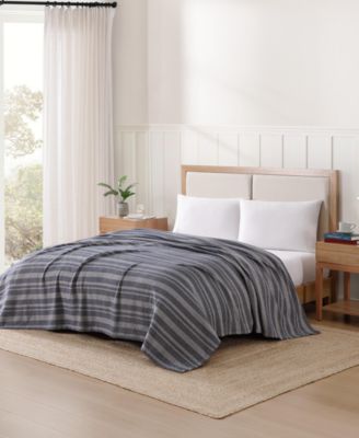 Tommy Hilfiger - Harbor Stripe Cotton Yarn Dyed Blanket, King
