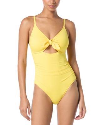 Kate Spade - Women's Tie-Front Shirred One-Piece Swimsuit