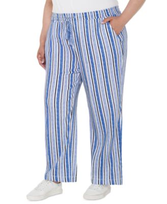 Liverpool Los Angeles - Plus Size Pull-On Drawstring Wide-Leg Pants