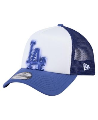 New Era - Toddler White/Royal Los Angeles Dodgers Painted A-Frame 9FORTY Trucker Adjustable Hat