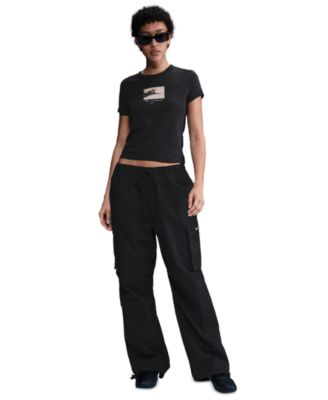 Nike - Women's Chill Knit Graphic Cropped T-Shirt