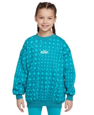 Nike - Big Girls Sportswear Club Fleece Oversized Crewneck Sweatshirt