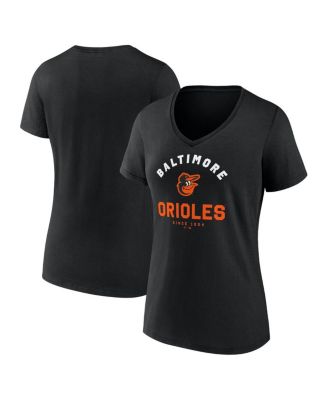 Logo Athletic - Women's Black Baltimore Orioles Unrivaled V-Neck T-Shirt