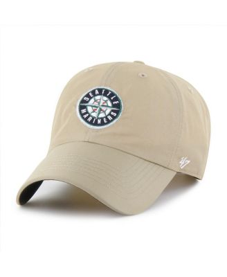 '47 Brand - Men's Khaki Seattle Mariners Performance Clean Up Adjustable Hat