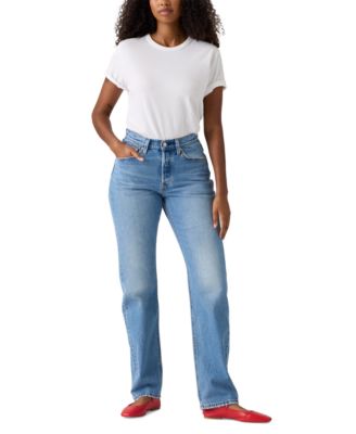 Levi's - Women's 501 Curve High-Rise Straight-Leg Jeans