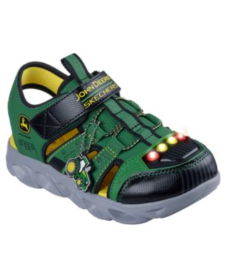 Skechers - Little Boys' John Deere: Hypno-Splash Light-Up Sandals from Finish Line