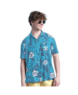 Margaritaville - Men's Navy New York Yankees Palm Shade Party Button-Up Shirt