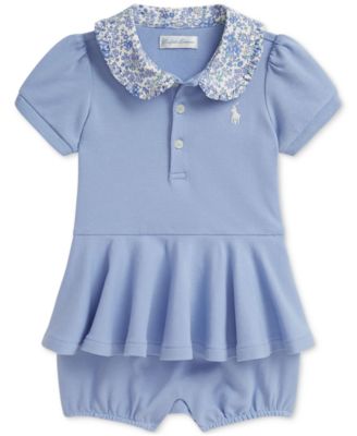 Polo Ralph Lauren - Baby Girls Peplum Romper