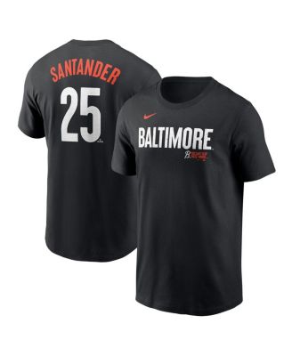 Nike - Men's Anthony Santander&nbsp;Black Baltimore Orioles Fuse City Connect Name Number T-Shirt