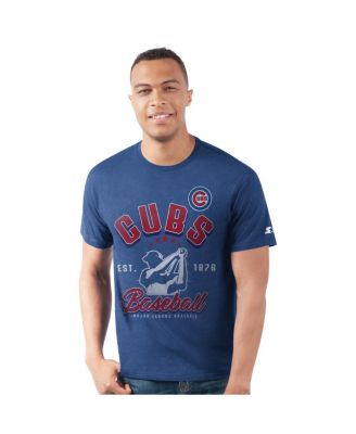 Starter - Men's Royal Chicago Cubs Prime Time Batter T-Shirt