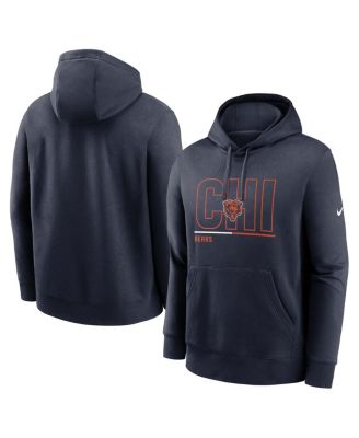 Nike - Men's Navy Chicago Bears City Code Club Fleece Pullover Hoodie