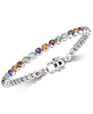 Macy's - Amethyst Tennis Bracelet (4 ct. t.w.) in Sterling Silver (Also in Garnet, Blue Topaz & Multi Gemstone)