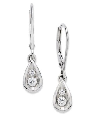 Macy's - Diamond Teardrop Earrings (1/4 ct. t.w.)