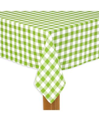 Lintex - Buffalo Check Green 100% Cotton Table Cloth for Any Table 70" Round